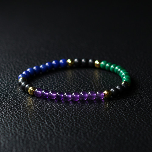 Shungite bracelet amethyst - shungite,