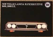 LANCIA H.P. EXECUTIVE  Brochure c1984 #88799169 FRENCH TEXT 1600 2000 I.E.
