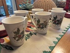 Holly And Ivy Portmeirion X 6 Mandarin Mugs