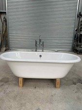 free standing roll top bath , floor mount mixer taps handset and waste