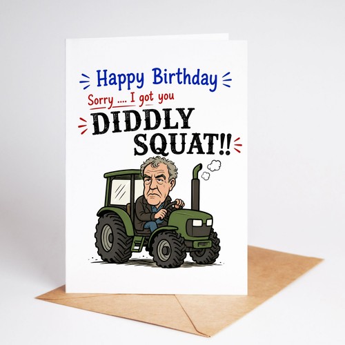 Funny birthday card - card, dad