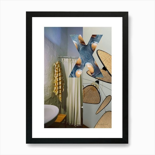 Bathroom art print framed wall - bathroom,