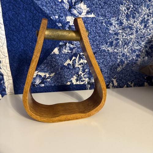 Vtg wood stirrup - vtg,