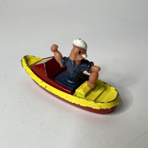 Vintage popeye toy - boat, figure
