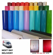 Gloss or Matt Adhesive Vinyl For Kitchen Doors 5m/10m  Sticky Back Plastic 610mm