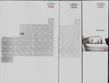 Audi A2 2000-2001 UK Market Sales Brochure Portfolio 1.4 & TDi Standard & SE