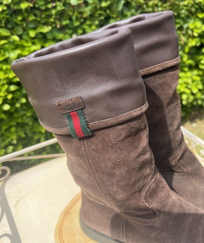 Vintage gucci brown - gucci, suede