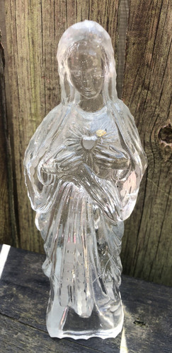 Glass figure vintage french - glass,