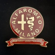 Vintage 3M Alfa Romeo - Won Every Grand Prix 1950 F1 Enamel Pin Badge