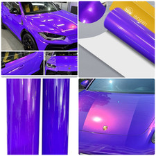 Car Vinyl Wrap PET Lamborghini Blue Blast Purple Car Wrapping Sticker Film Uk