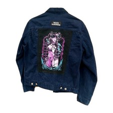 Reworked blue denim jacket