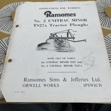 Ransomes No 2 Unitrac tractor