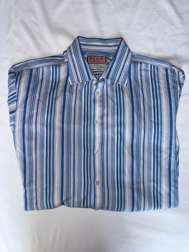 Thomas pink blue white - blue/white, striped