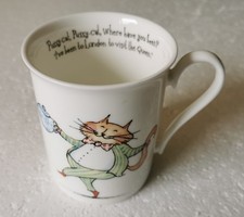 Whittard of Chelsea Fine Bone China Mug "Pussy Cat" & "Queen" 2007