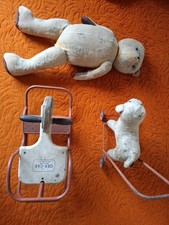 Vintage Nursery Teddy, Rocker and  Dog Walker