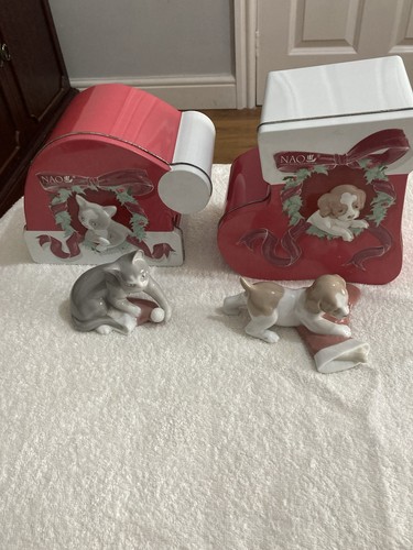 Nao lladro kittys christmas - kittys,