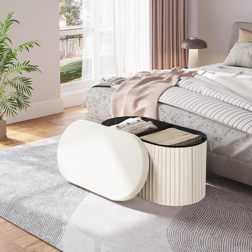 Folding ottoman storage - folding,