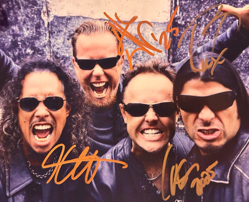 Metallica signed 8x10 james - signed, (james