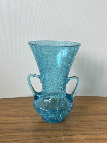 Vintage hand blown - , crackle