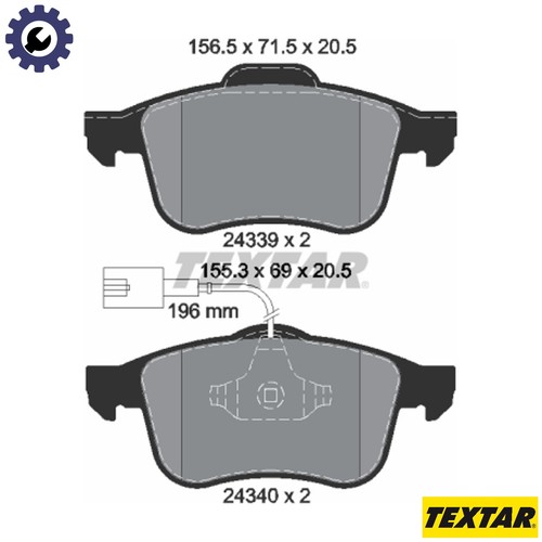 Brake pad set disc - pad,