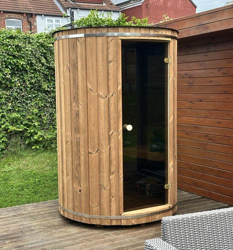 Outdoor wooden barrel dry - wooden,