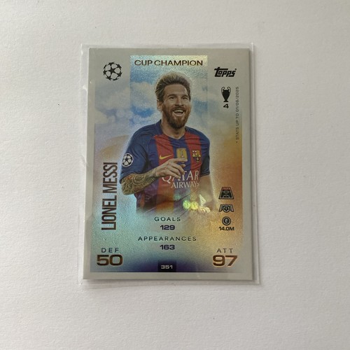 Lionel messi cup champion card - lionel,