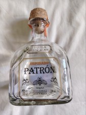 EMPTY Bottle Patron Reposado 700ml Original Cork Lid