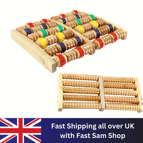 Roller wooden foot - foot, massager