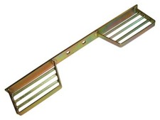 TWIN REAR TOWBAR STEP ZINC