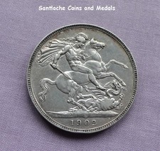 1902 KING EDWARD VII SILVER CROWN