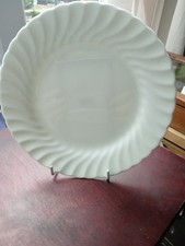 Wedgwood Candlelight 8 inch salad plates white swirl bone china made in England