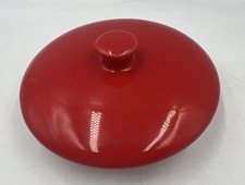 Rayware Alpine Lid Poppy Tea Coffee Sugar Storage Ceramic Red Vgc