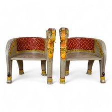 Pair of Indian Wooden Carved