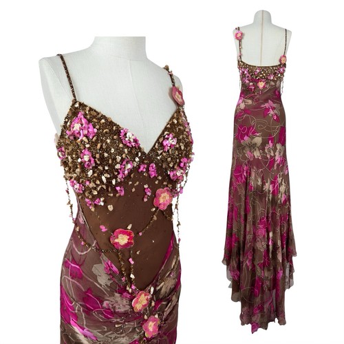 Vintage silk beaded mermaid - silk,