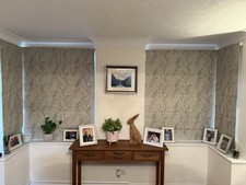 New Laura Ashley Pussy Willow (Natural) Made To Measure Roman Blinds x4