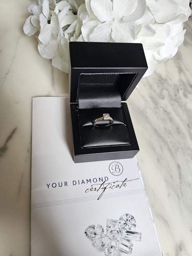 White gold diamond engagement - diamond,