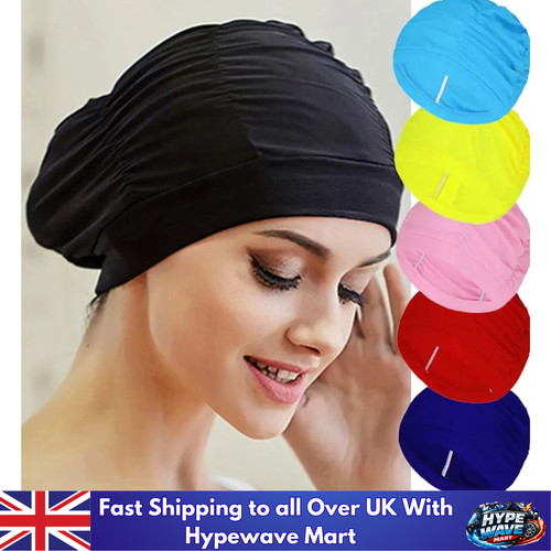 Black swimming cap adult - black,