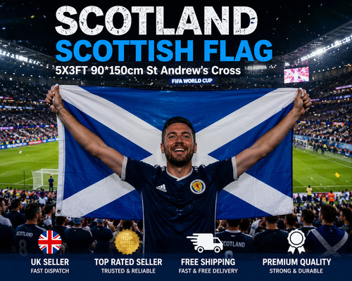 Scotland scottish flag - 5ft, x