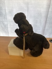 Vintage Black Plush Dog