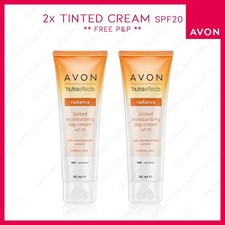 2x AVON RADIANCE TINTED MOISTURISER DAY CREAM SPF20 WITH POMEGRANTE 50ml EACH