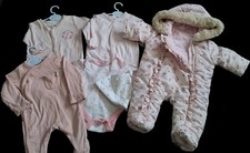New Born Baby Girls Clothes Bundle by Mothercare George F&F etc 
