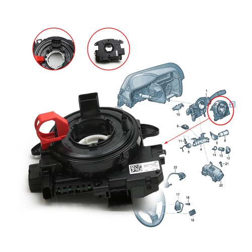 Steering wheel squib clock - steering,