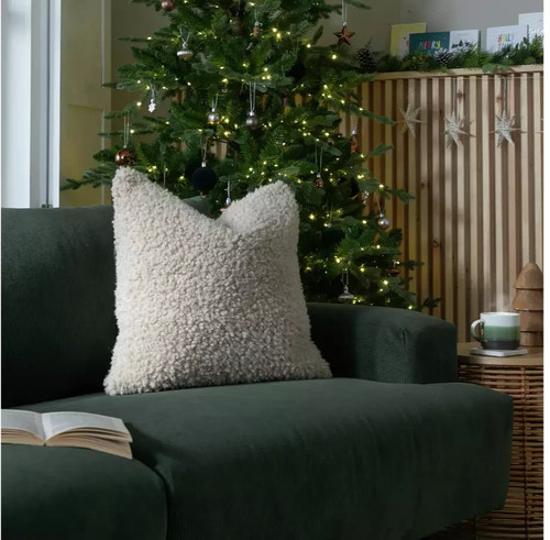 Habitat plain cushion faux - cushion,