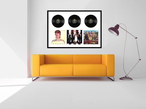 Vinyl record frame - for, 3x