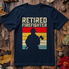 Retired Firefighter Silo T-Shirt Grandparent Retirement T-Shirt