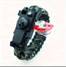 Survival Bracelet 10 In 1 Survival Rope Bracelet, Saw Camping, Hiki Fishing