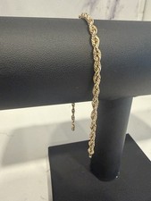 14k Yellow gold rope bracelet
