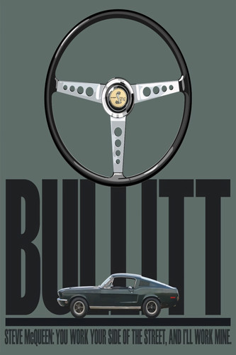 Steve mcqueen bullitt poster - steve,