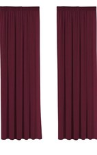 Decorative Pencil Pleat Blackout Curtain Drapes for Living Room Noise Reducing