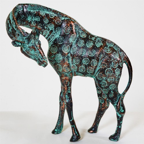 Giraffe ornament bronze - ornament,